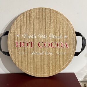 Round Holiday North Pole, Blend Hot Chocolate, Serving Here, Hot Cocoa Tray